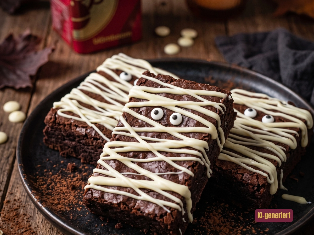 Mumien-Brownies – Halloween-Rezept mit unseren liebsten Brownies
