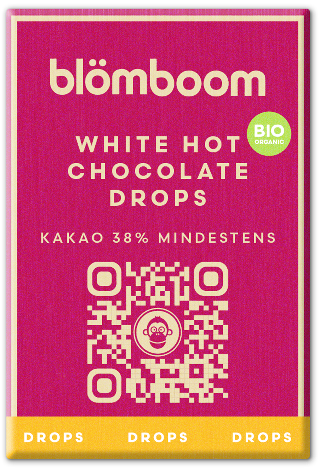 Metalldose + Refillbeutel und Magnet "White Hot Chocolate Drops BIO 1kg"