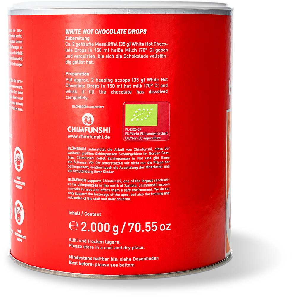White Hot Chocolate Drops White Hot Chocolate Drops