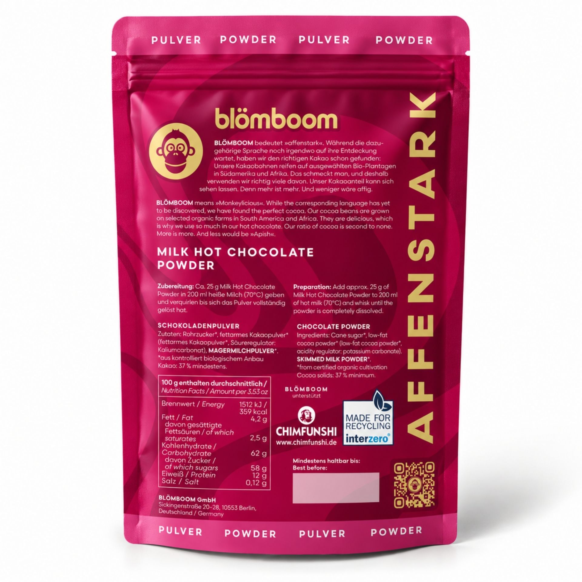 BIO Milk Hot Chocolate Powder