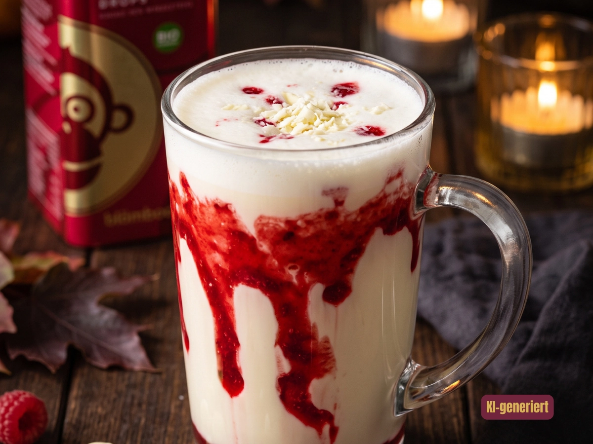 Vampirblut-Kakao – Halloween-Rezept mit Himbeere