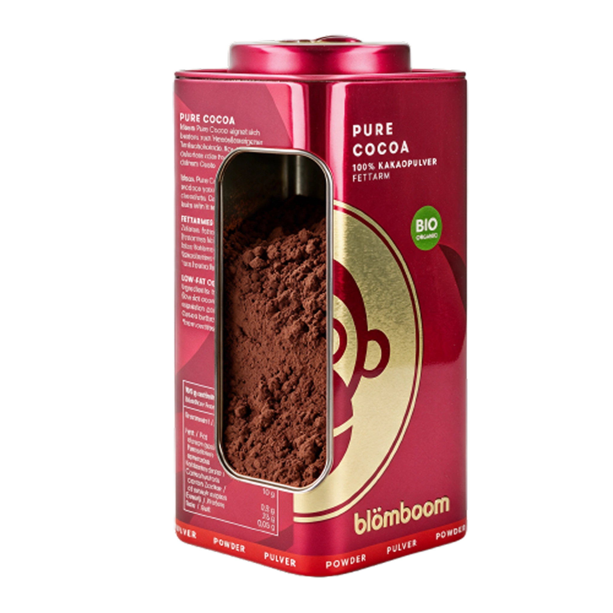 Dose Blömboom Pure Cocoa, Kakaopulver mit 100&nbsp;% Kakao
