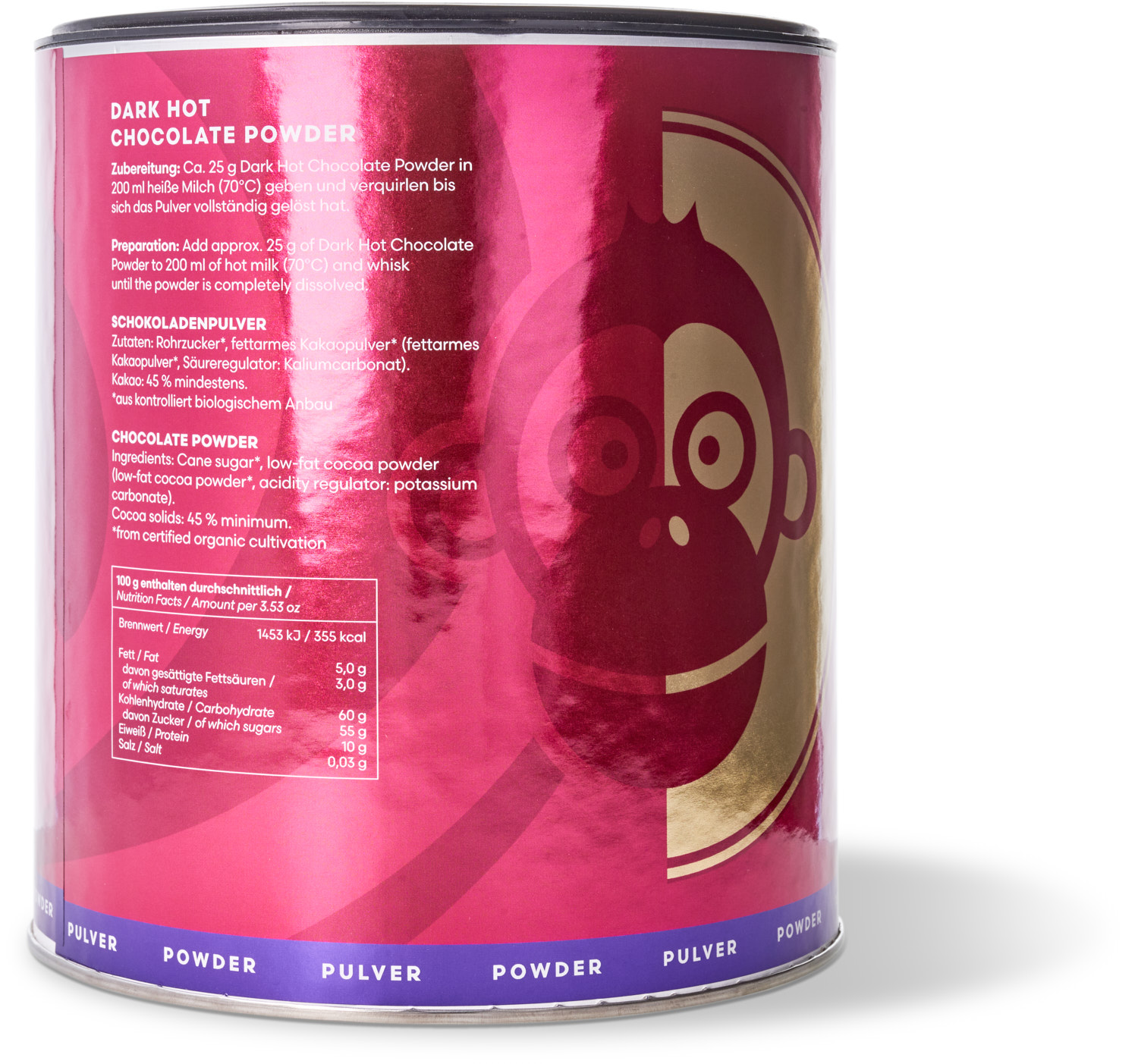 Dark Hot Chocolate Powder