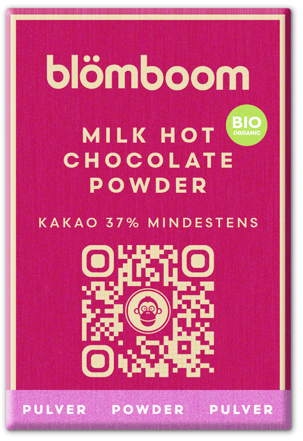 Metalldose + Refillbeutel und Magnet "Milk Hot Chocolate Powder BIO 1kg"