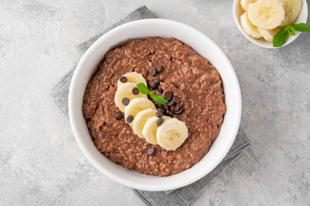 Schokoladen-Porridge - Ein cremig-süßes Frühstück