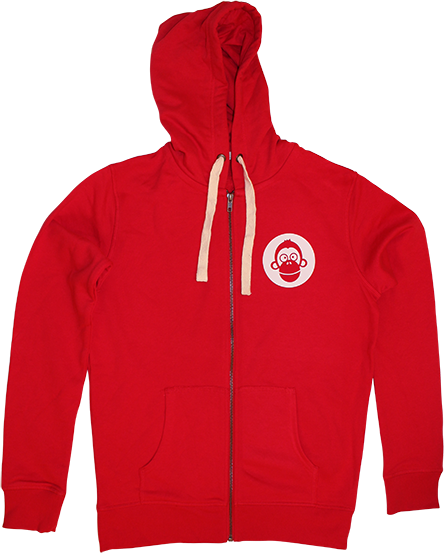 Hoodie - Mann - rot - XXL